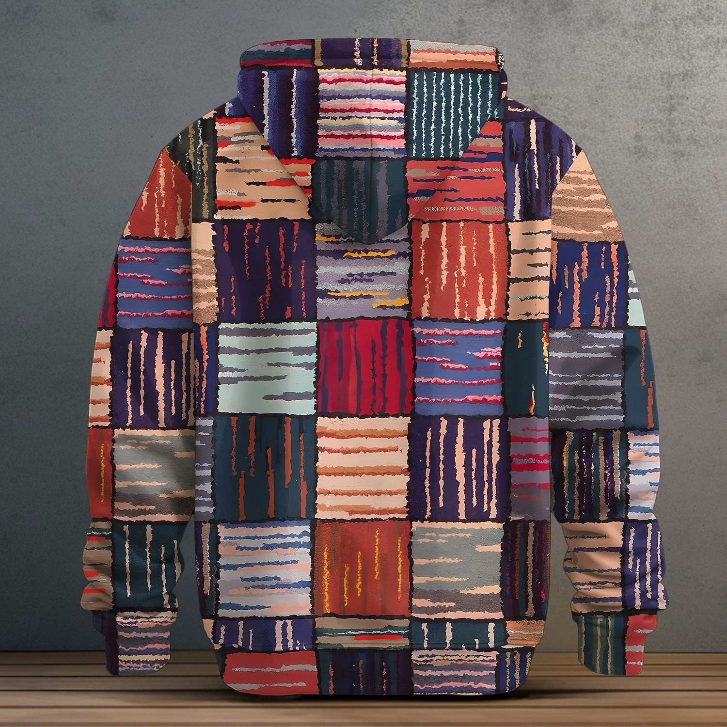 Per uomo Plaid Pile Felpa con Cappuccio Felpe con cappuccio Moda Cool Manica Lunga Con Cappuccio Feste Sport all'Aperto Abbigliamento casual alla moda Blu Coulisse Autunno Inverno progettista del 2025 a $49.99 –P2