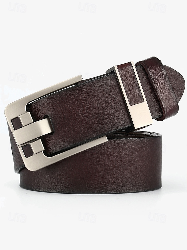 ceinture en cuir pour homme avec boucle en métal élégante – durable et réglable pour une tenue décontractée et formelle de 2025 ? $19.99 –P2
