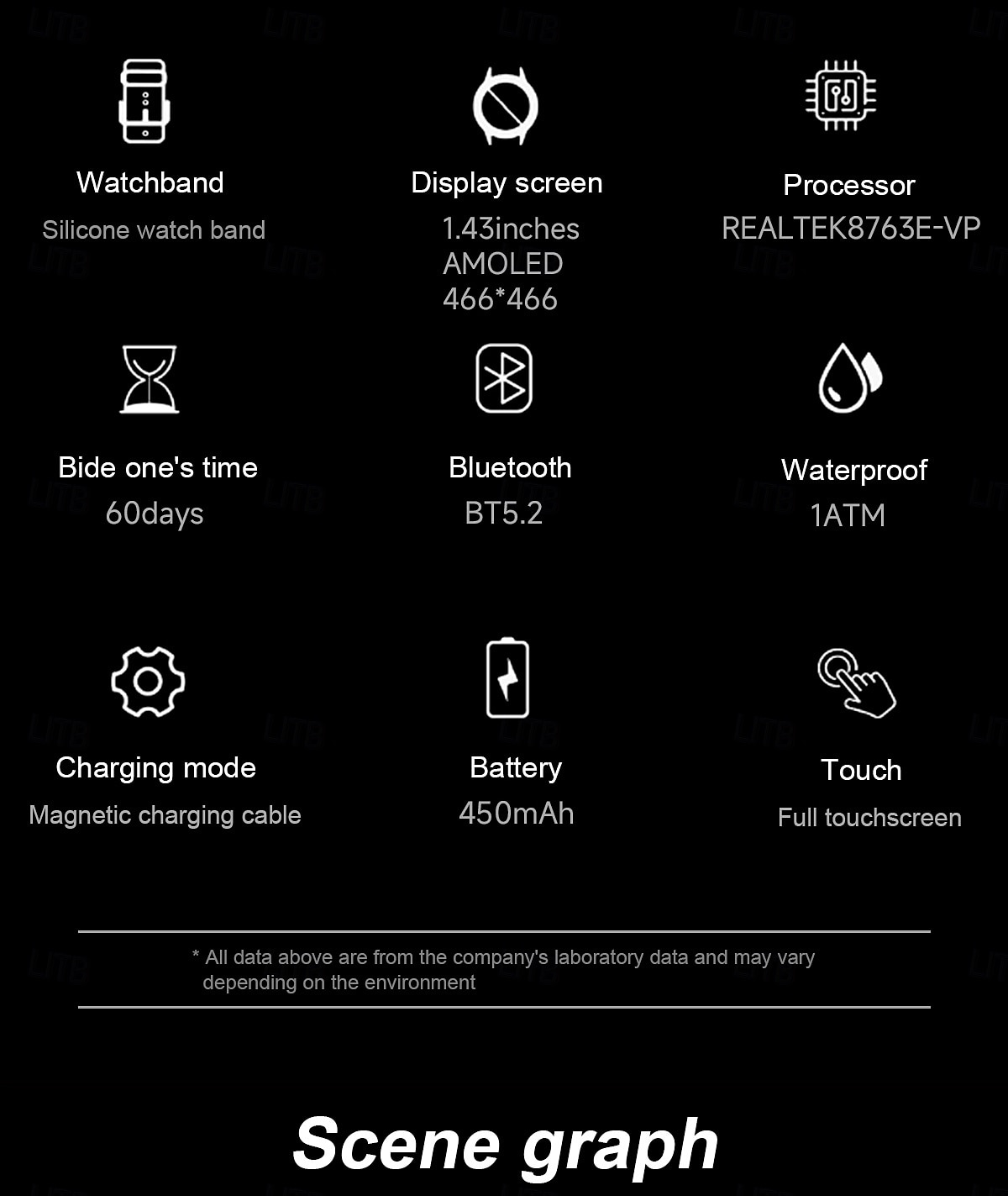 KC86 Smart Watch 1.43 AMOLED Screen 1ATM Waterproof Compass Altitude Barometer LED Flashlight Sports Watch 2025 - $61.99 –P19