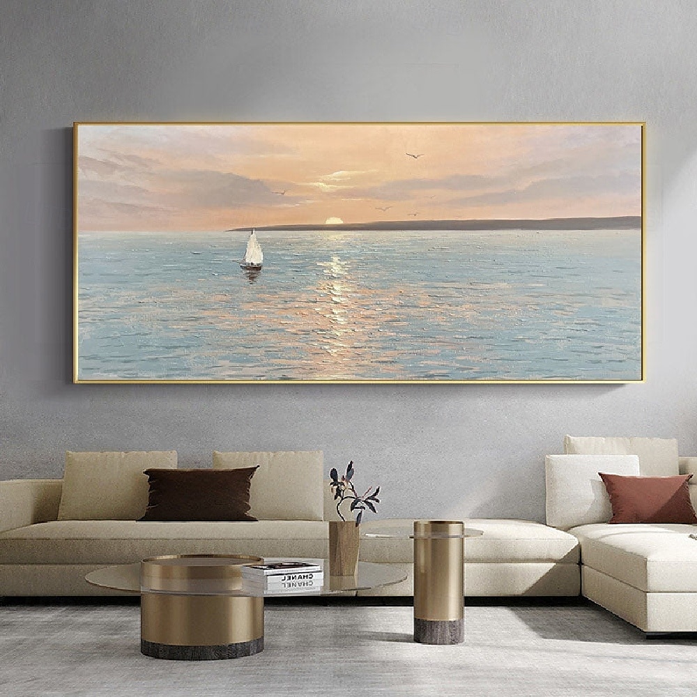 olieverfschilderij handgemaakte abstracte zeilboot canvas kunst schilderijen handgemaakte nautische olieverfschilderij op canvas grote zeilschip schilderijen wandkunst moderne zeegezicht schilderij 2025 - $61.99 –P1