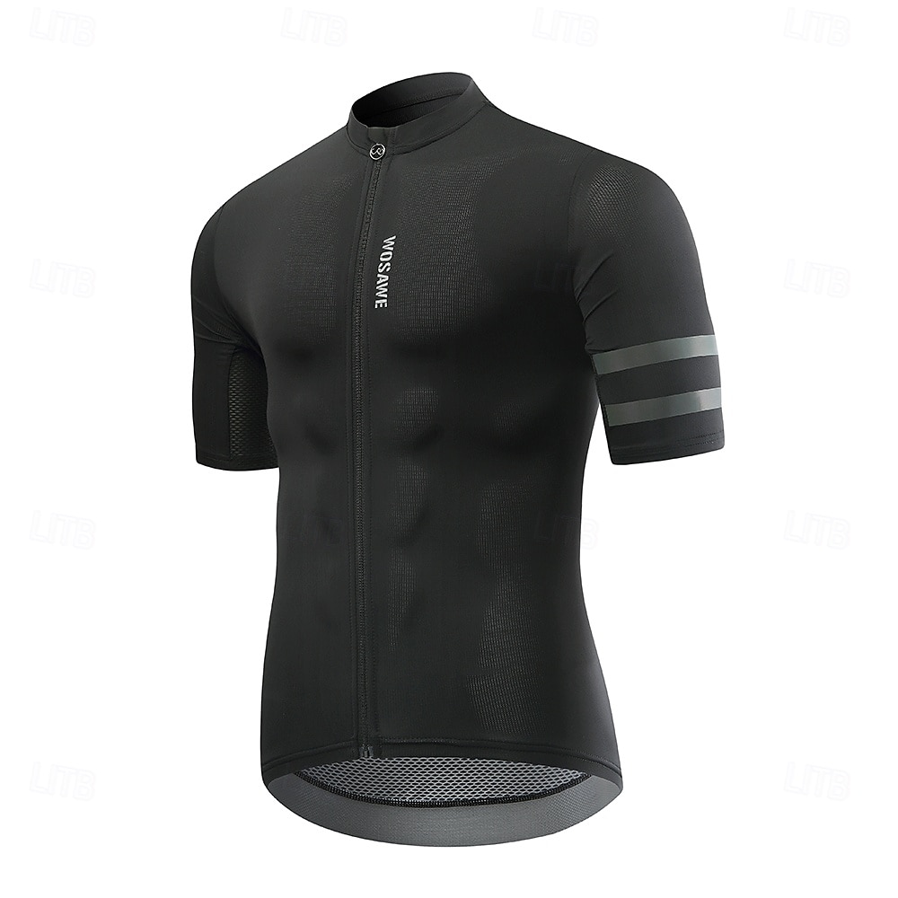 wosawe sommar cykeltopp för män snabbtorkande andas kortärmad landsvägscykel mtb cykeltröja bt258 2025 - $36.79 –P2
