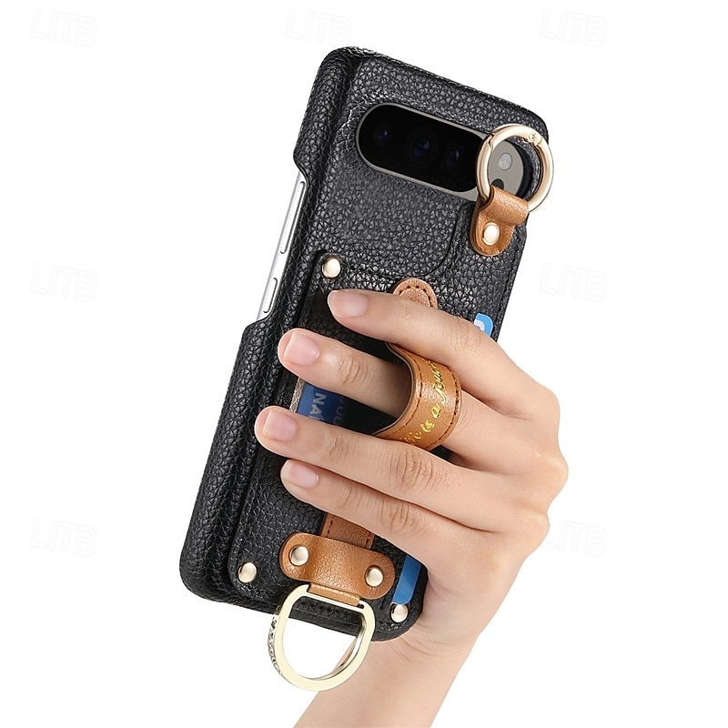 telefon fodral Till Pixel 9 Pro XL Pixel 8 Pro Pixel 8 Pixel 9 Pixel 7 Pixel 7 Pro Pixel 6 Pixel 6 Pro Skal med stativ med handledsrem Kortplats Kontor / företag TPU PU läder 2025 - $18.99 –P12