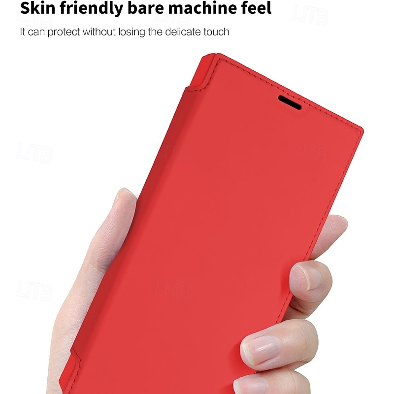 телефон Кейс для Назначение S25 S24 S23 Ultra Plus S22 Плюс Ультра Кейс на заднюю панель со стендом Разъем для карты Защита от удара Ретро ТПУ Кожа PU 2025 - $13.99 –P5