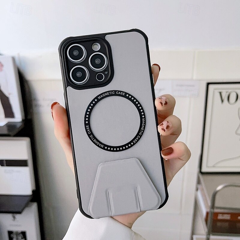2025年 電話 ケース 用途 iPhone 16 Pro Max プラス iPhone 15 プロマックスプラス iPhone 14 13 12 11 Pro Max Plus iPhone 14 Pro Max バックカバー 磁石バックル ワイヤレス充電をサポート 耐衝撃 レトロ風 TPU PUレザー  コレクション – $17.99 –P13