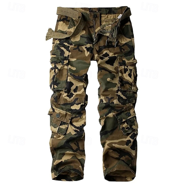 Homens Calças Outdoor Calça Cargo Calças de Trilha Militar Côr Camuflagem Ao ar livre Normal Prova-de-Água Respirável Secagem Rápida Calças Preto Verde Tropa Algodão Caça Alpinismo Campismo de 2025 por $31.99 –P8