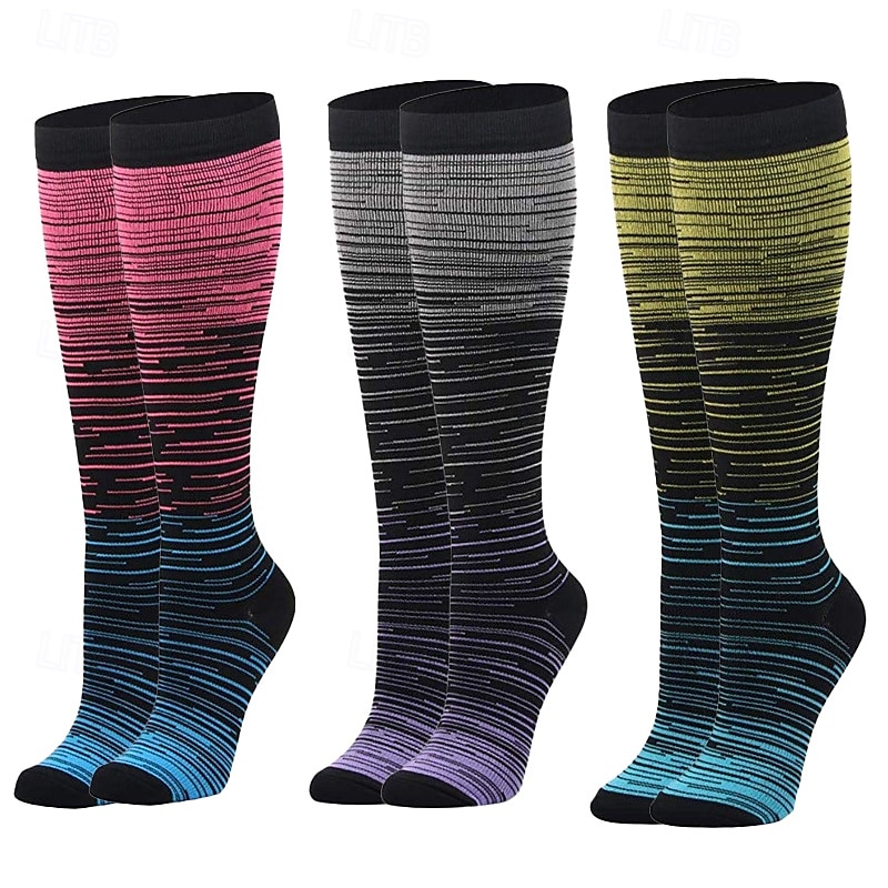 Calcetines de yoga 3 pares Hombre Mujer Calcetines de compresión A prueba de resbalones Transpirable Reductor del Sudor Cómodo Entrenamiento de gimnasio Baloncesto Fútbal Corriendo Correr Deportes 2025 - $12.99 –P4