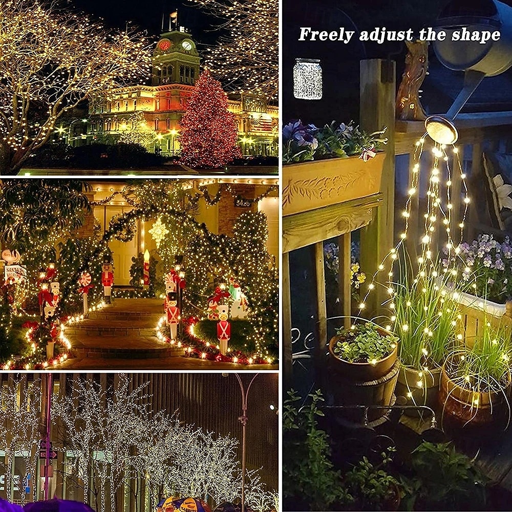 2026年 1/2個のソーラーLEDストリングライト、防水屋外ガーデンフェアリーライト、クリスマスパーティーの装飾用のきらめくLEDランプ  コレクション – $12.99 –P3