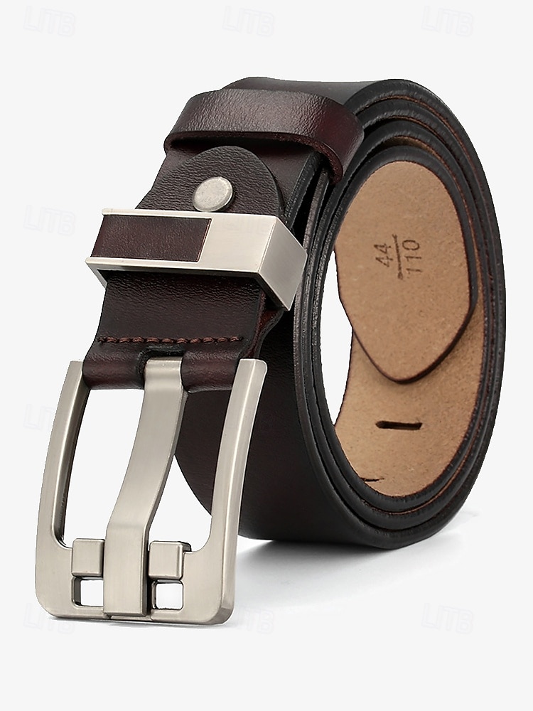 ceinture en cuir pour homme avec boucle en métal élégante – durable et réglable pour une tenue décontractée et formelle de 2025 ? $19.99 –P1