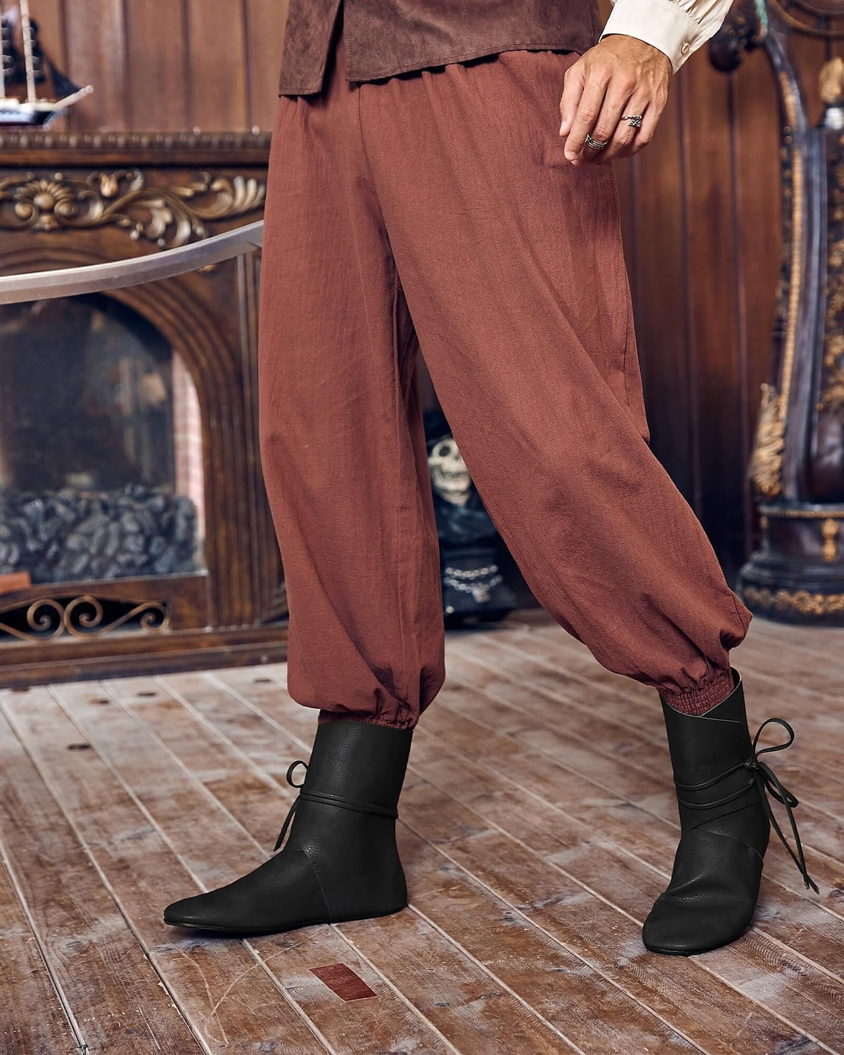 Retro Středověké Renesanční Boty Ploché jazzové boty Ren Faire Pánské Dámské Keltské Pirát Fantazie Karneval Párty Ležérní LARP Dospělé Boty 2025 - $38.99 –P10