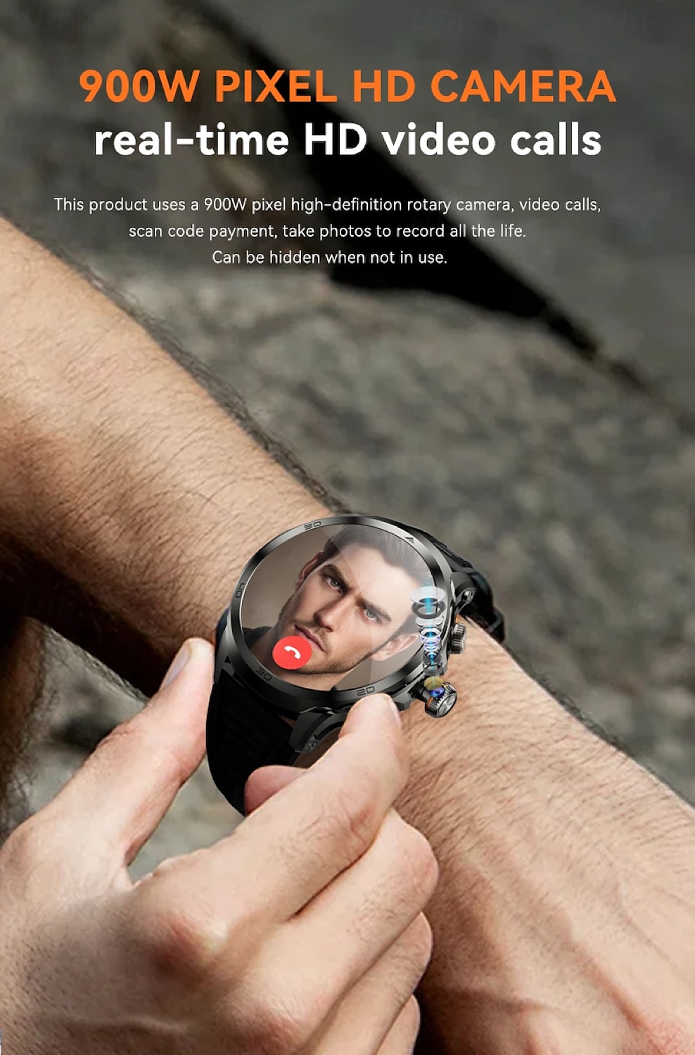 696 H19 Smart Watch 1.95 inch Smartwatch Fitness Running Watch Bluetooth Pedometer Call Reminder Sleep Tracker Compatible with Android iOS Men GPS Hands-Free Calls with Camera IP 67 52mm Watch Case 2025 - $144.99 –P13