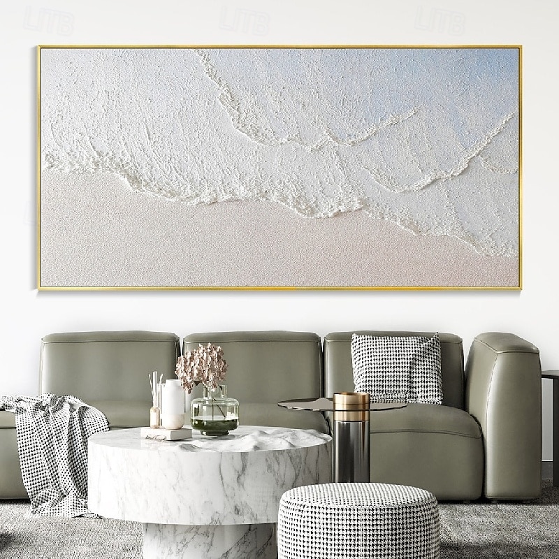 Ölgemälde handgemachte weiße Strand Malerei handgemachte Seestück Kunst pastosen Ölgemälde auf Leinwand handgemachte Board Welle Ölgemälde Strand Ölgemälde handgemalte Kunstwerk Landschaft Ölgemälde 2025 - $69.99 –P2