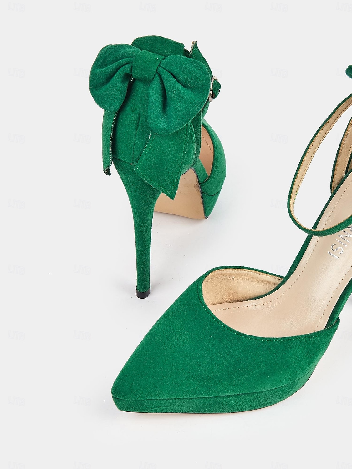Tocuri stiletto cu platforma eleganta de dama cu bareta la glezna si accent cu fundita - perfecte pentru evenimente formale 2025 - $59.99 –P6