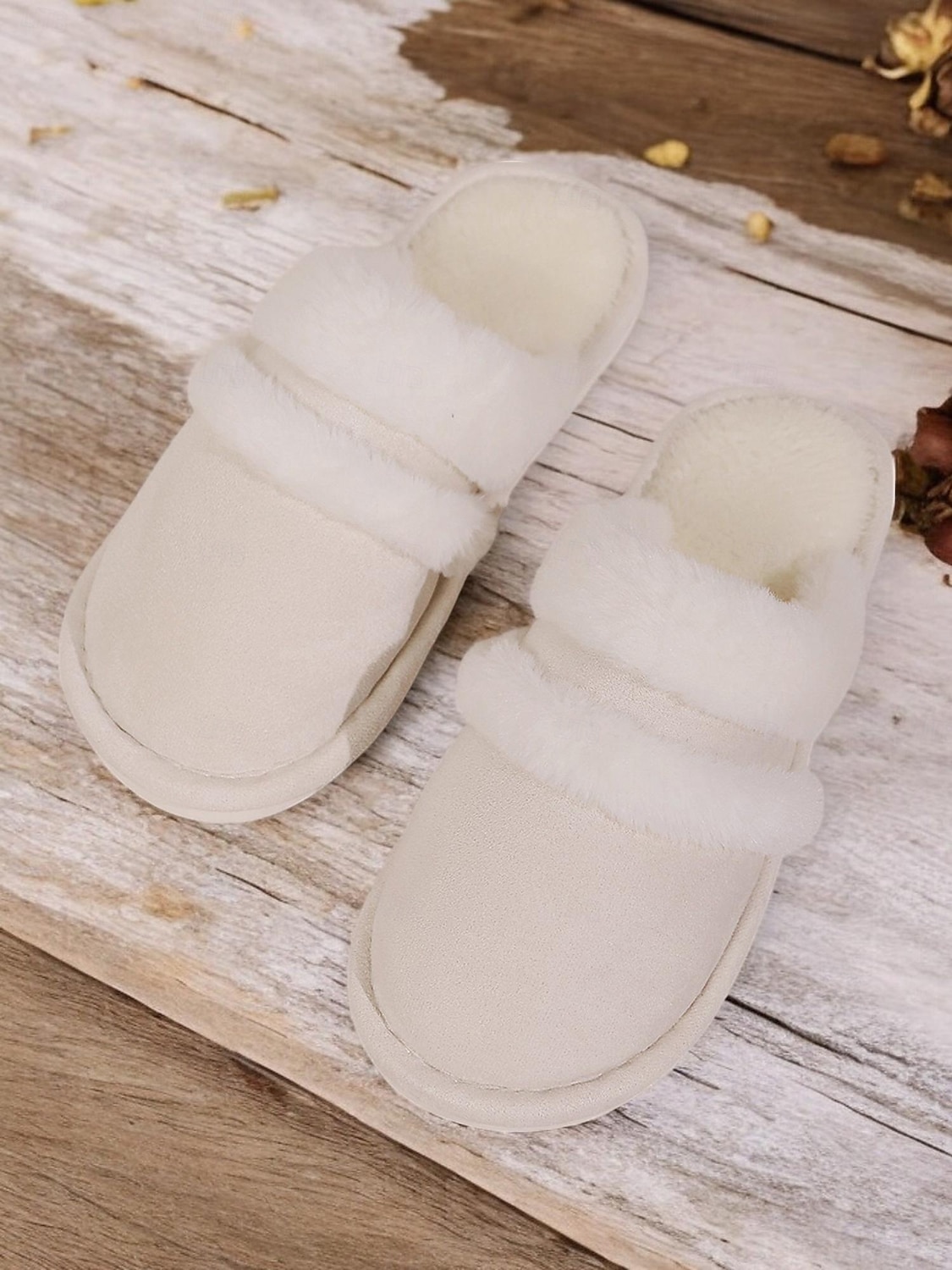 pantofole da donna con fodera in pelliccia sintetica e finitura scamosciata – calde scarpe da interno per il comfort invernale del 2025 a $18.99 –P4