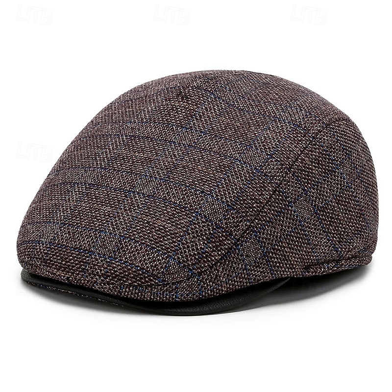 Per uomo Cappello con paraorecchie Coppola Cappello Ascot Cappello da Giornalista Nero Marrone Lana Moda Casual Streetwear Quotidiano Quadri Regolabile Protezione solare Traspirante del 2026 a $14.99 –P8