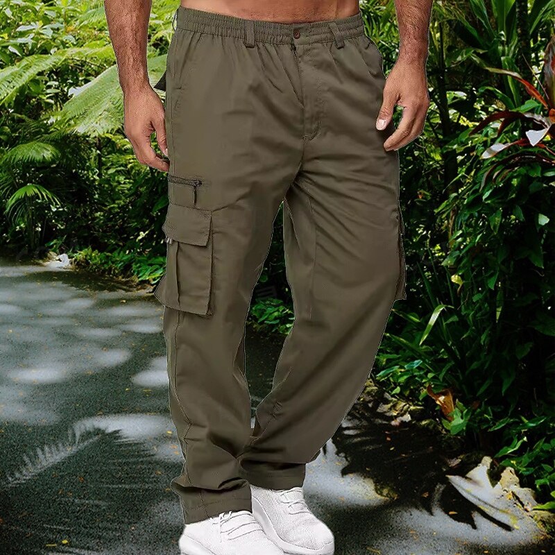 Men's Outdoor Pants Cargo Pants Hiking Pants Trousers Military Spring Autumn / Fall Outdoor Regular Fit Waterproof Quick Dry Breathable Pants / Trousers Black Army Green Hunting Climbing Camping 2026 - $20.99 –P8