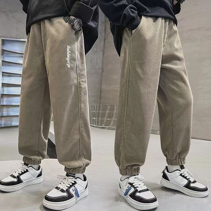 Barn Pojkar Joggingbyxor Byxor Ficka Bokstav Andningsfunktion Mjukt Komfort Byxor Träning Sport Dagligen Svart Kaki Mid midja 2025 - $12.99 –P2