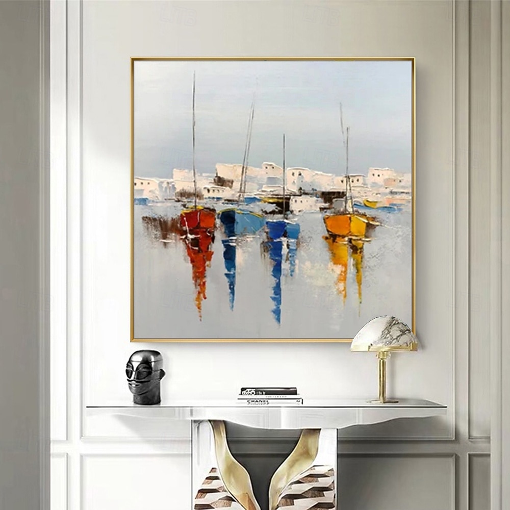 Ručně vyráběné olejomalby na plátně, mintura, moderní abstraktní obrazy na zeď, bezrámové, nenatažené, pro domácí dekorace 2026 - $110.99 –P4