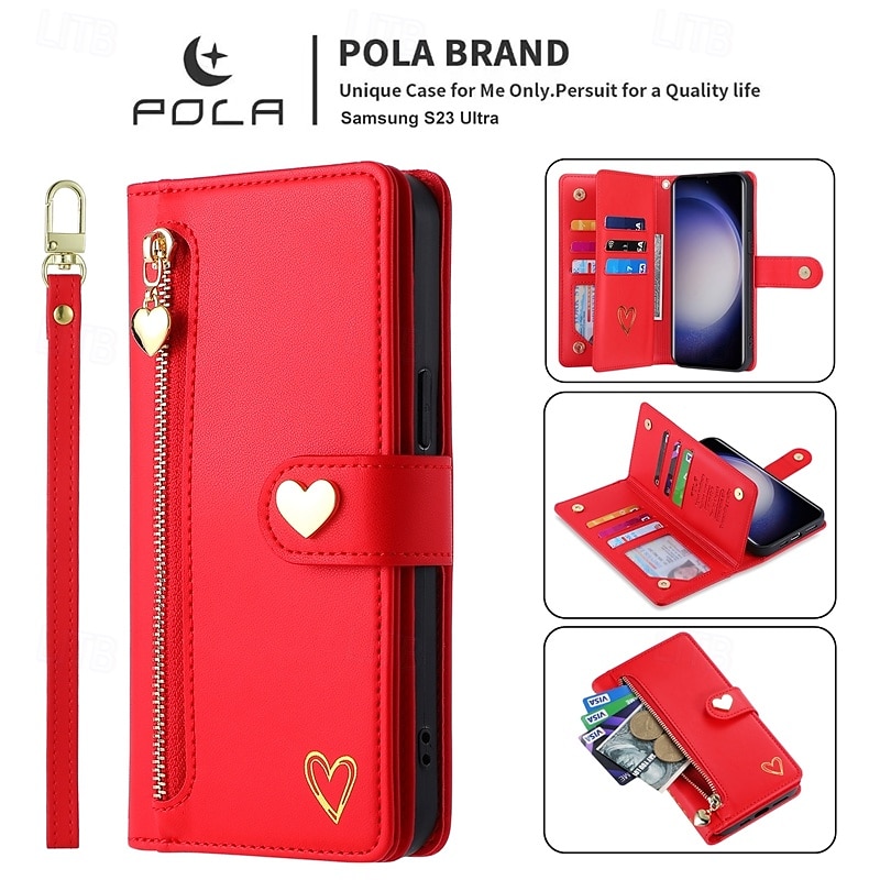 Phone Case For S25 Ultra S24 Ultra S24 Plus S24 S24 FE S23 S22 S21 S20 Plus Ultra A55 A35 A25 A15 5G A54 A34 A14 A73 A53 A33 A72 A52 A32 A22 A12 Back Cover Wallet Case with Stand Holder Zipper with 2025 - $23.99 –P1