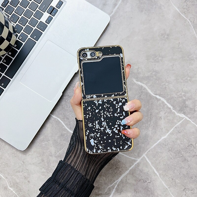 telefon Etui Til Samsung Galaxy Z Flip 5 Bakdeksel Støtsikker Kontor / Bedrift Herdet glass Belegg 2025 - $23.99 –P2