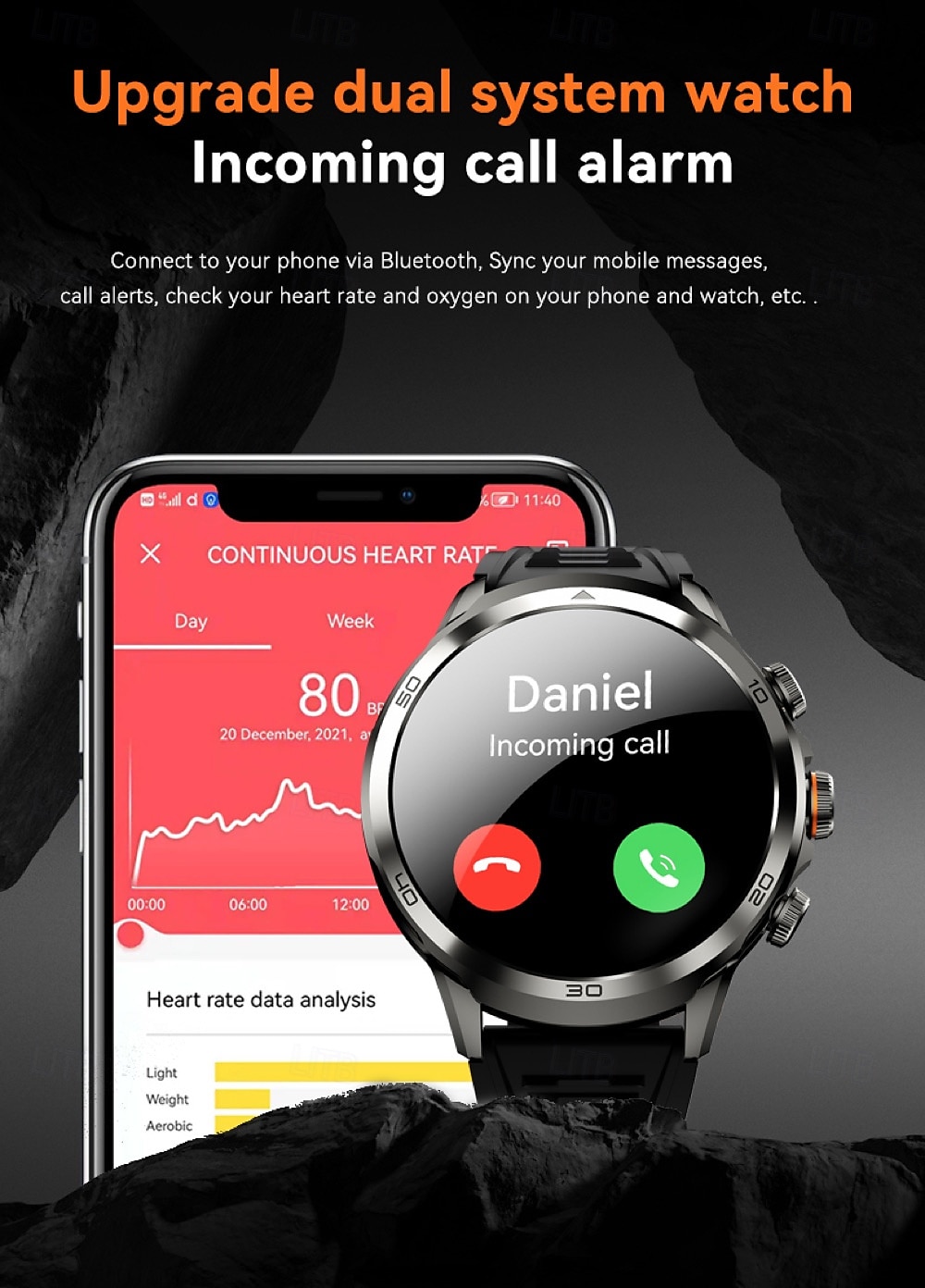 696 H19 Smart Watch 1.95 inch Smartwatch Fitness Running Watch Bluetooth Pedometer Call Reminder Sleep Tracker Compatible with Android iOS Men GPS Hands-Free Calls with Camera IP 67 52mm Watch Case 2025 - $144.99 –P6