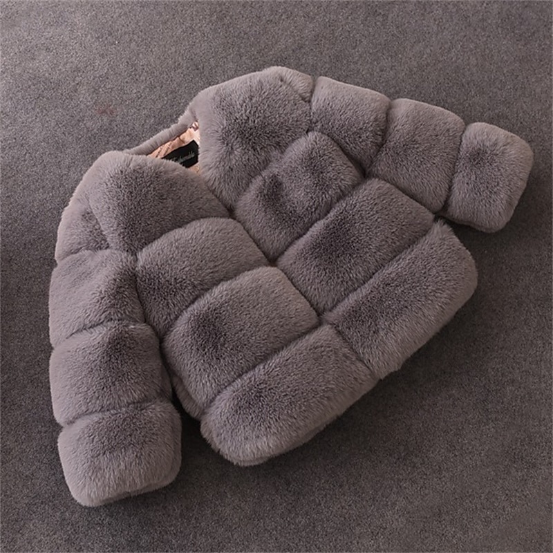 Kinder Mädchen Kunstpelzmantel Einfarbig Niedlich Schule Mantel Oberbekleidung Ab 4 Jahren Herbst Weiß Rosa Rote 2026 - $46.99 –P4