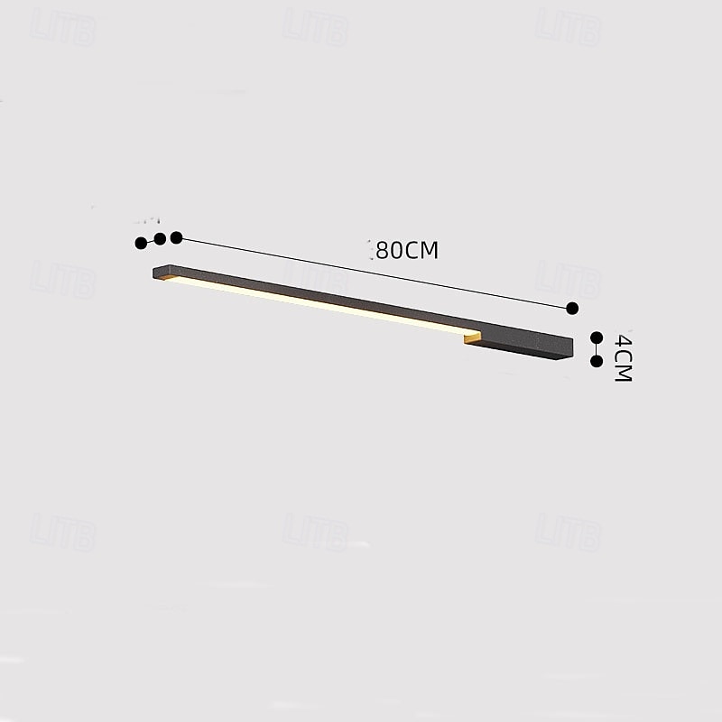 Lâmpada de parede longa externa moderna à prova d'água para jardim de villa, lâmpada de varanda, lâmpada de pátio, lâmpada de tira longa de led, 1 luz, 110-240v, 20 w de 2025 por $207.49 –P1