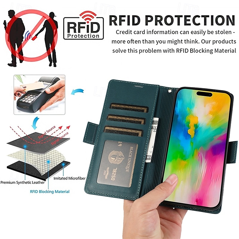Phone Case For iPhone 16 Pro Max Plus iPhone 15 Pro Max Plus iPhone 14 13 12 11 Pro Max Plus iPhone 14 Pro Max iPhone 13 12 11 Pro Max Back Cover with Stand Holder with Wrist Strap Card Slot Retro 2025 - $17.99 –P2