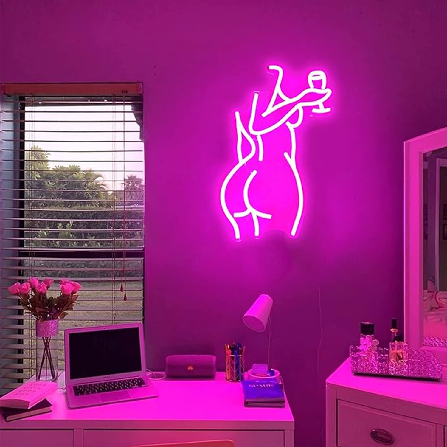 Light up Lady Neon Signs, Dimmable LED Wall Decor Sexy Woman Neon Light, Creative Art Decoration Gifts for Girl Bedroom Home Party Home Beer Bar Store Hotel 2025 - $64.99 –P6