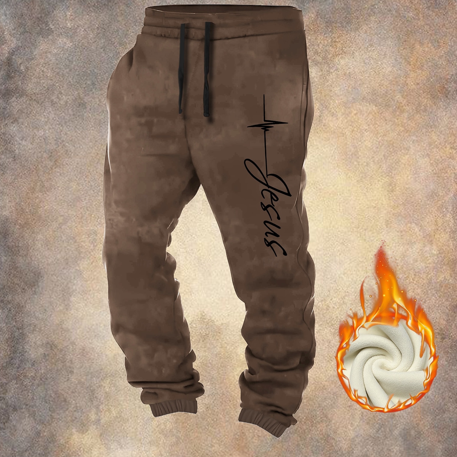 Per uomo Gesù Fede Pantaloni da tuta in pile Vita elastica con coulisse Vintage Casual All'aperto Casa Abbigliamento Quotidiano Tasca Termico Inverno Stampa 3D Nero Rosso Blu del 2026 a $44.99 –P2