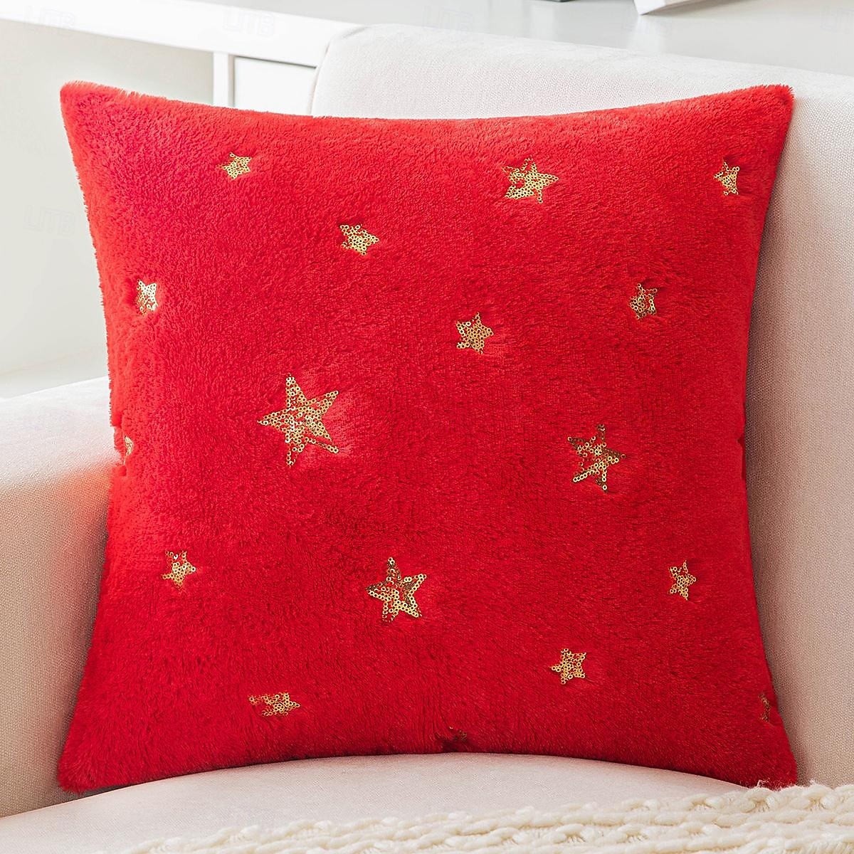 capas de almofada de veludo decorativas estrela 1pc macio quadrado almofada fronha para quarto sala de estar sofá cadeira de 2025 por $13.99 –P8