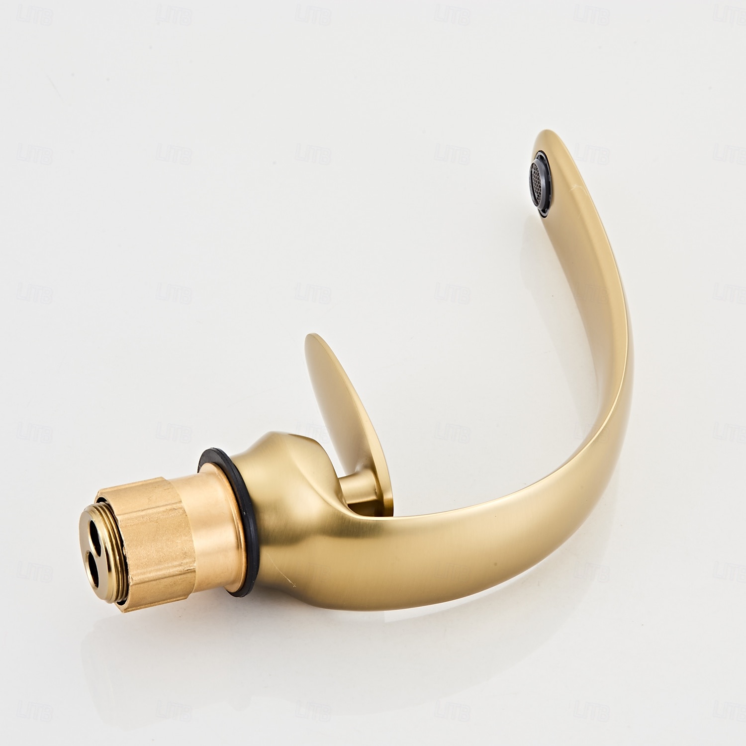 Wash Basin Mixer Tap Creative Design Brushed Gold Basin Mixer Tap Deck Mounted Cold and Hot Bathroom Faucet 2025 - $113.99 –P1