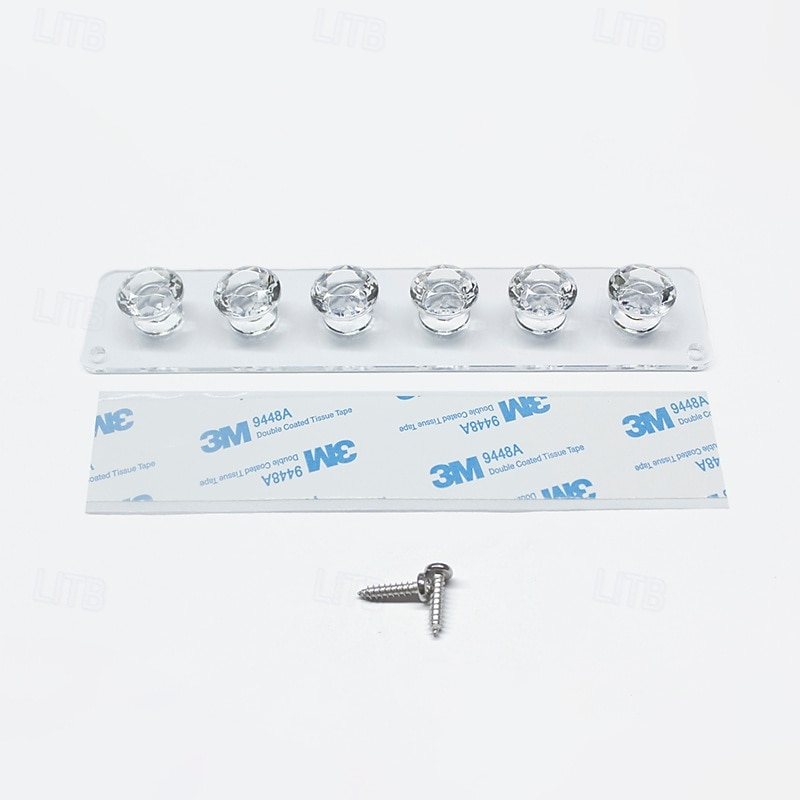Supporto per collana in acrilico con elegante design a diamante, espositore per gioielli resistente per collane, catene &pendenti, perfetti per vetrine, negozi e organizzazione della casa del 2025 a $4.99 –P5