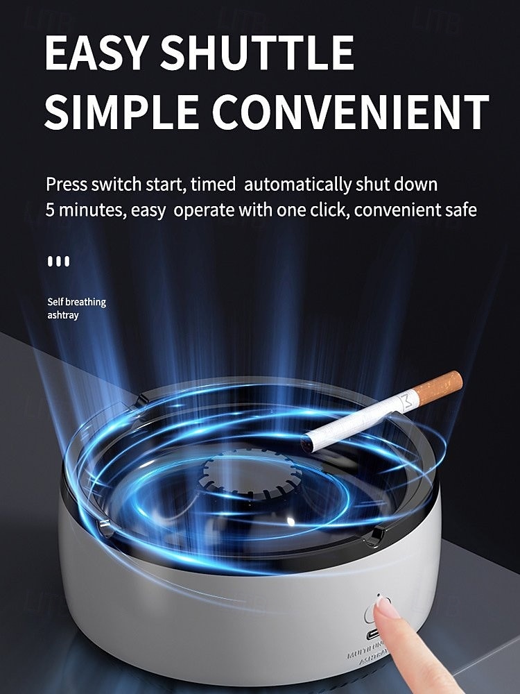 2 in 1 ilmanpuhdistin monitoimi savuton tuhkakuppi usb ladattava tuhkakuppi elektroninen tuhkakuppi suodattimella monitoimi savuton tuhkakuppi 2025 - $22.99 -P14