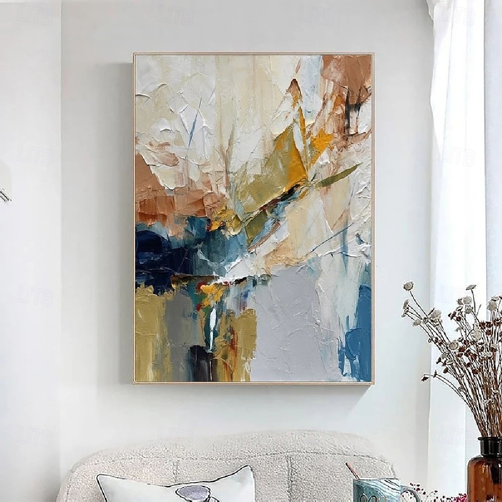 handgemachtes handgemaltes 3D abstraktes Ölgemälde Wand modernes abstraktes grünes Leinwandgemälde Wohndekoration Dekor Leinwandgemälde für Schlafzimmer Wohnzimmer Kunstwerk 2025 - $116.99 –P2