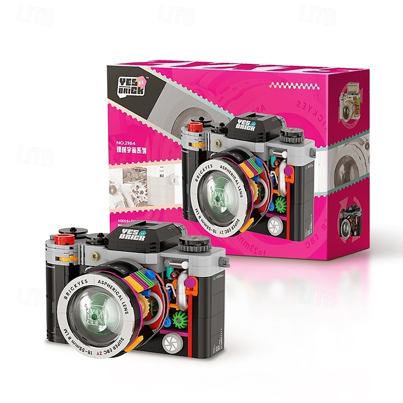 Building Blocks Camera Retro Camera Building Blocks Model Set 556 pcs Digital Camera Building Blocks Kit Vintage Camera Toys Model for Adults Girls Boys Kid Toys 2025 - $31.99 –P1