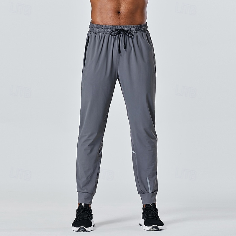 Bărbați Pantaloni Sport Παντελόνια Τρεξίματος Pantaloni de Alergat Cordon Curea elastică Buzunar cu Fermoar Pantaloni Interior În aer liber Sporturi & Exterior Primăvară Toamnă Uscare rapidă Ușor 2026 - $28.99 –P5