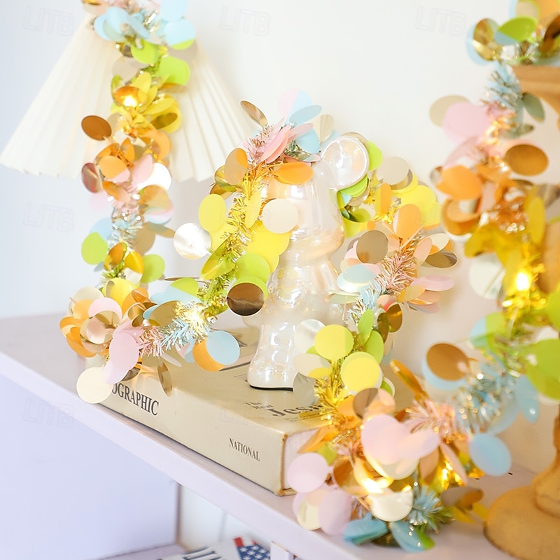 Светодиодные ленты феерические гирлянды работают от батареек 2м 20 светодиодов 30м 30 светодиодов 5м 50 светодиодов огни для венка свадебное вечерние домашние дерево день рождения сценическое 2026 - $14.49 –P5