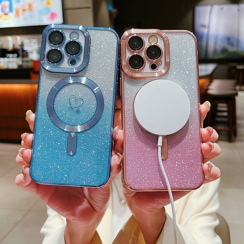 2025年 電話 ケース 用途 iPhone 16 Pro Max プラス iPhone 15 プロマックスプラス iPhone 14 13 12 11 Pro Max Plus iPhone 14 Pro Max iPhone 13 12 11 Pro Max バックカバー 磁石バックル ワイヤレス充電をサポート 耐衝撃 レトロ風 TPU アクリル  コレクション – $15.99 –P5