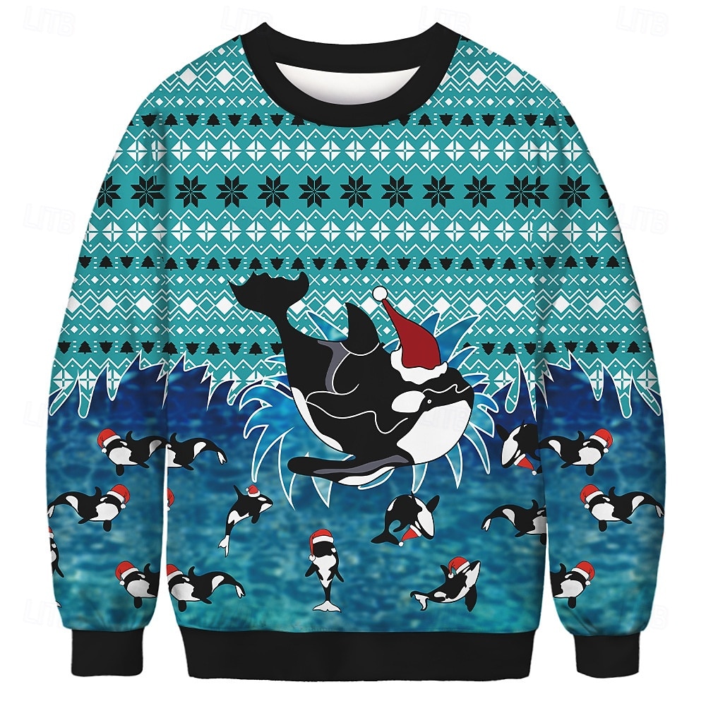 Anime 3D-Druck 3D Bischofsärmel Kapuzensweatshirt Cartoon Manga Weihnachtsmann Grafik für Paar Herren Damen Erwachsene 3D-Druck  für Weihnachten Karneval Party Festival 2025 - $29.99 –P9