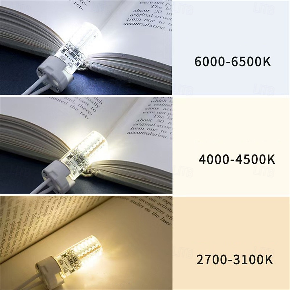 10 штук светодиодных лампочек g4 без мерцания - ac/dc 12v smd3014 24/48 светодиодов силиконовая замена для галогенных прожекторов люстр 2025 - $29.99 –P5