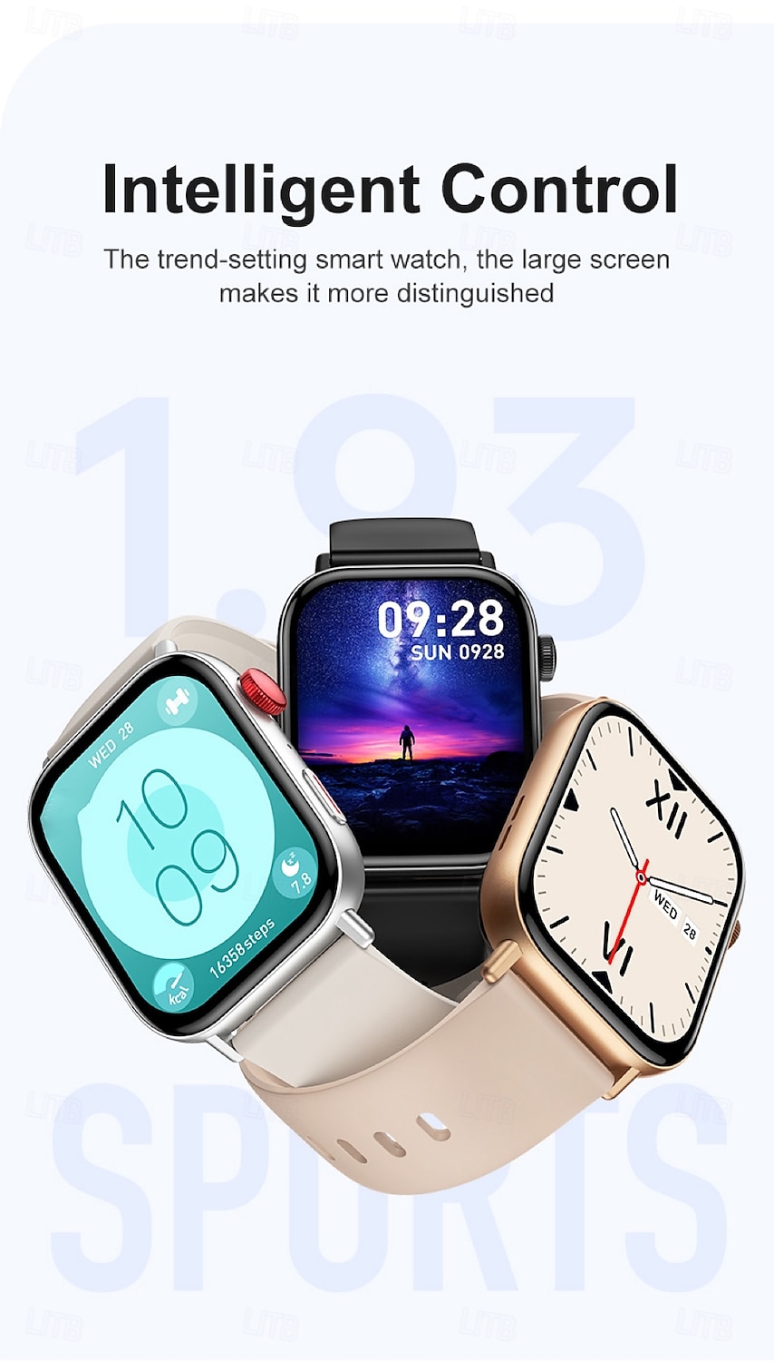 696 P93 Smart Watch 1.393 inch Smart Band Fitness Bracelet Bluetooth Pedometer Call Reminder Sleep Tracker Compatible with Android iOS Women Men Hands-Free Calls Message Reminder IPX-0 38mm Watch Case 2025 - $42.99 –P3