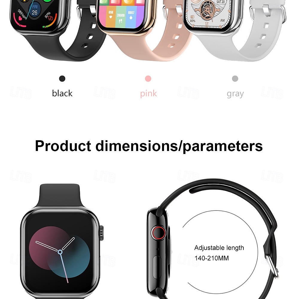 696 iW10 Slimme horloge 1.85 inch(es) Slimme armband Smartwatch Bluetooth Gespreksherinnering Slaaptracker Hartslagmeter Compatibel met: Android iOS Heren Handsfree bellen IP 67 44 mm horlogekast 2025 - $47.99 –P19