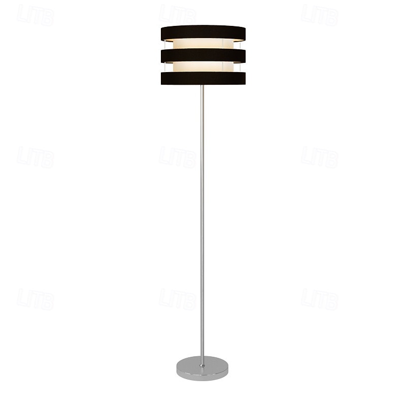 lampadaire design tambour rayé nordique lampadaire moderne avec abat-jour lampe de chevet de chambre lampe verticale lampe sur pied 110-240v de 2026 ? $351.99 –P4
