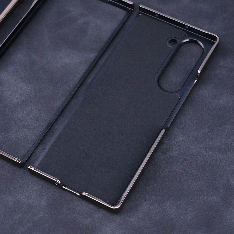 телефон Кейс для Назначение Z-образный сгиб 7 Z-сгиб 6 Z Fold 5 Z Fold 4 Z Fold 3 Кейс на заднюю панель со стендом Магнитный Поддержка беспроводной зарядки Ретро Углеродное волокно Покрытие 2025 - $16.99 –P8