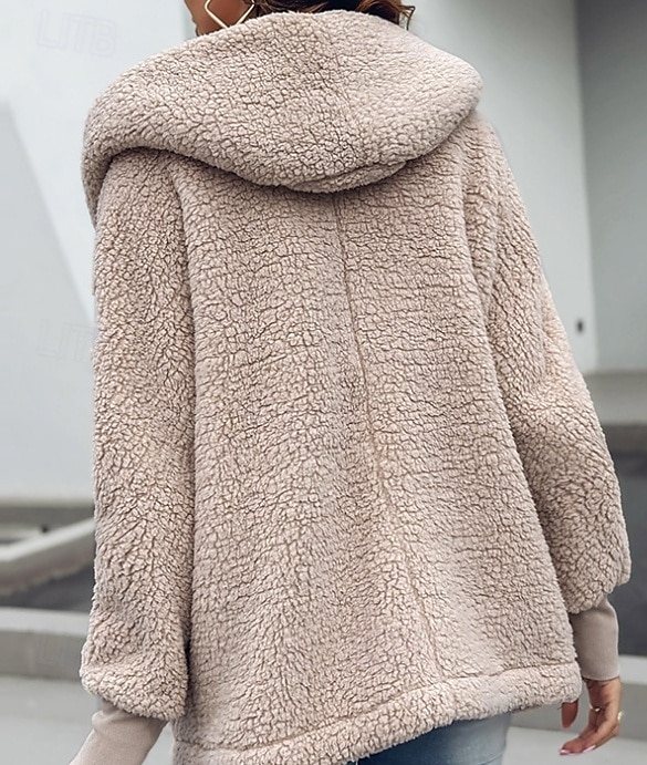 Mujer Abrigo de invierno Chaqueta casual Exterior Calle Ropa Cotidiana Otoño Invierno Regular Abrigo Ajuste regular Mantiene abrigado Transpirable Elegante Casual Chaquetas Manga Larga Color sólido 2025 - $42.99 –P2