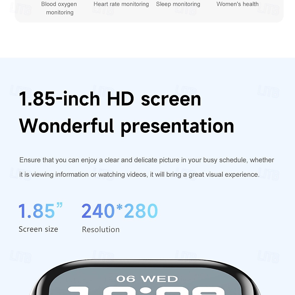 696 iW10 Slimme horloge 1.85 inch(es) Slimme armband Smartwatch Bluetooth Gespreksherinnering Slaaptracker Hartslagmeter Compatibel met: Android iOS Heren Handsfree bellen IP 67 44 mm horlogekast 2025 - $47.99 –P4