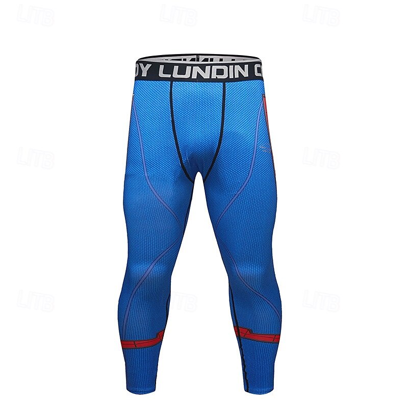 Men's Running Tights Leggings Compression Tights Leggings Patchwork Base Layer Outdoor Sports & Outdoor Athletic Fall Quick Dry Soft Compression Sweat wicking Power Flex Marathon Running Workout 2025 - $18.99 –P4