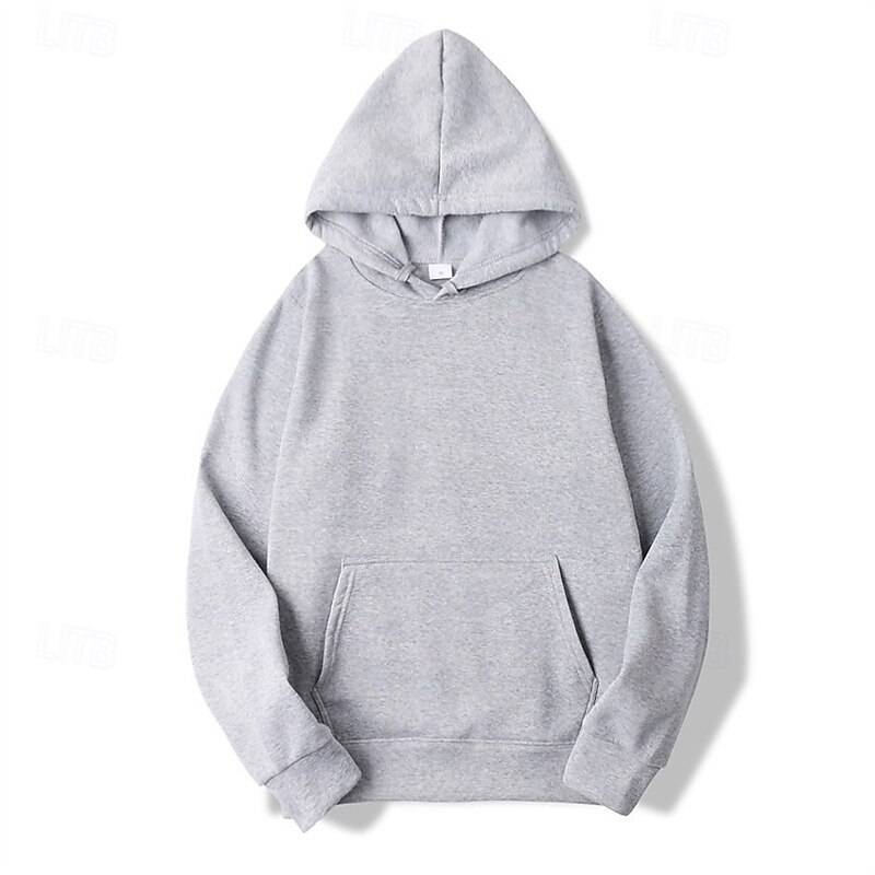 Hombre Sudadera Con Capucha Manga Larga Con Capucha Camiseta Al aire libre Mantiene abrigado Forro Polar Rutina de ejercicio Suave Invierno Poliéster Gris oscuro Negro Blanco Gimnasio Escalada 2025 - $11.59 –P20