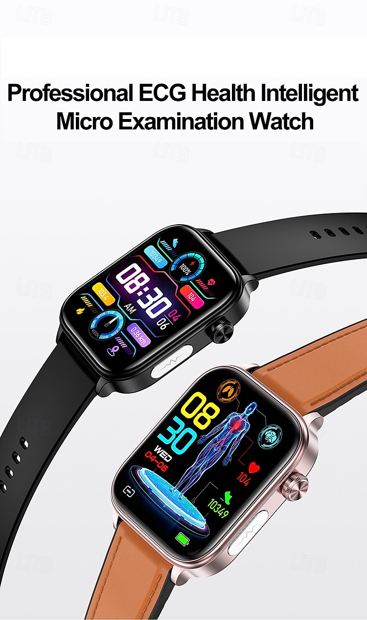 ET570 Smart Watch ECG Bluetooth Call AI Voice SOS Non-invasive Blood Glucose Health Monitor 1.96inch Sport Smartwatch 2025 - $51.99 –P1