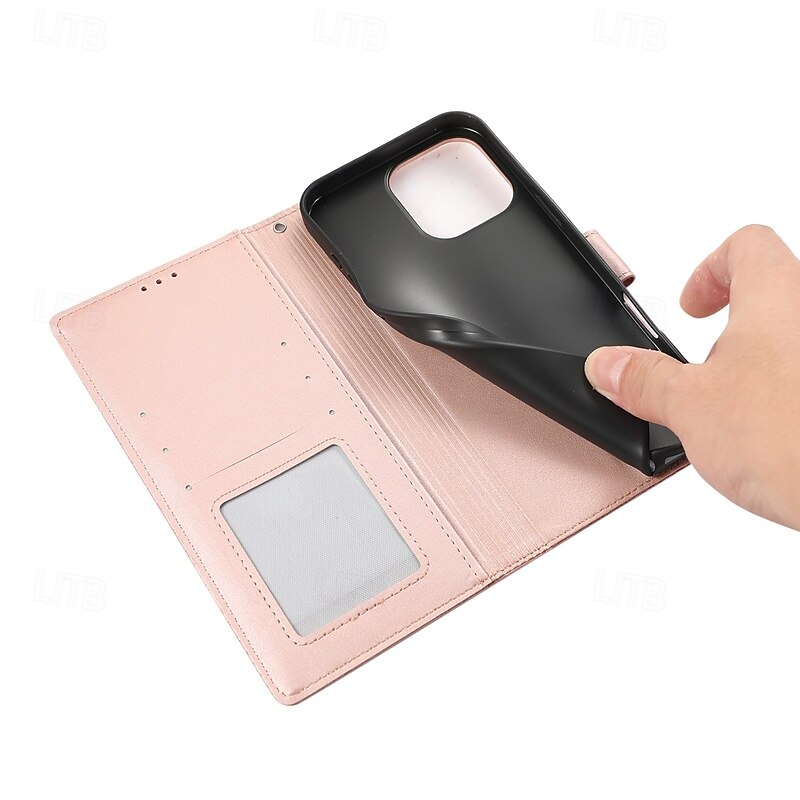 telefon fodral Till iPhone 16 Pro Max Plus iPhone 15 Pro Max Plus iPhone 14 13 12 11 Pro Max Plus iPhone 14 Pro Max iPhone 13 12 11 Pro Max Skal med stativ med handledsrem Kortplats Kontor / företag 2025 - $15.99 –P18